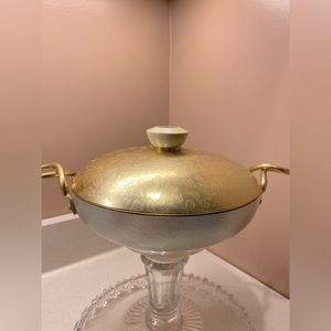 Vintage Kensington Aluminum Casserole Dish - Beautiful Moire Pattern